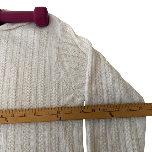 Forte’ Prive Cream Cashmere Pull On Cardigan SzL - Picture 6 of 6
